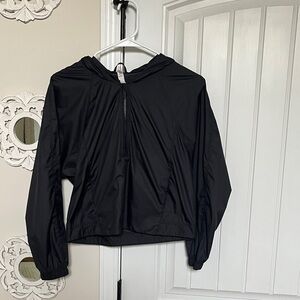 Lululemon black packable rain jacket